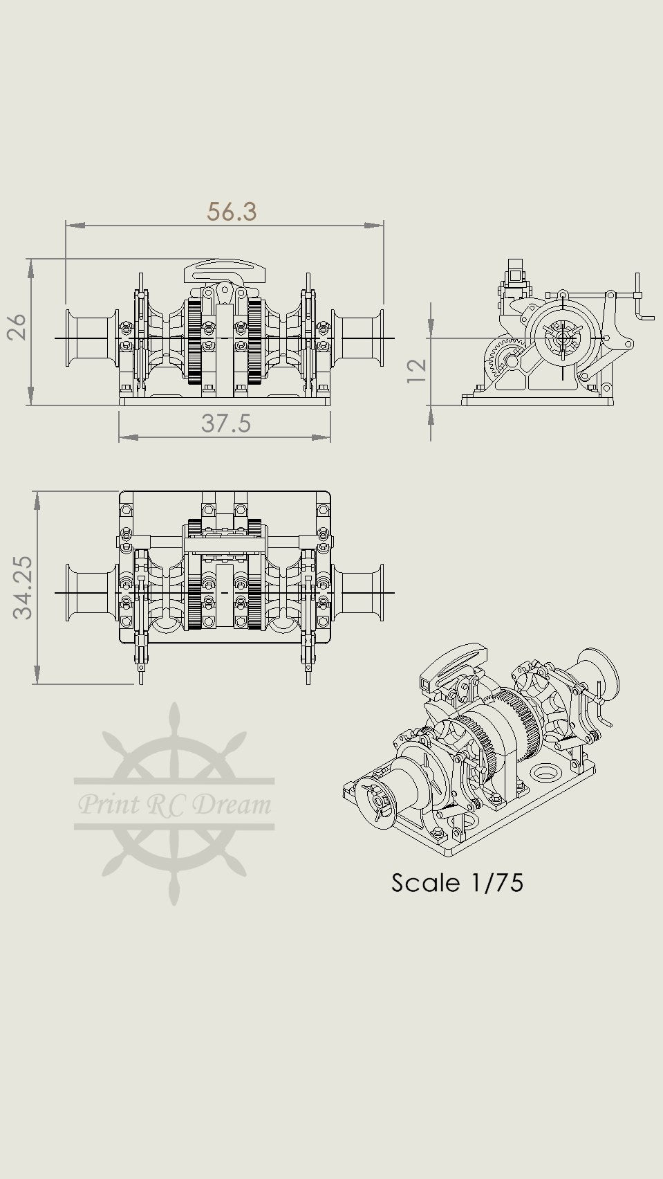 Suur Tõll bow windlass kit