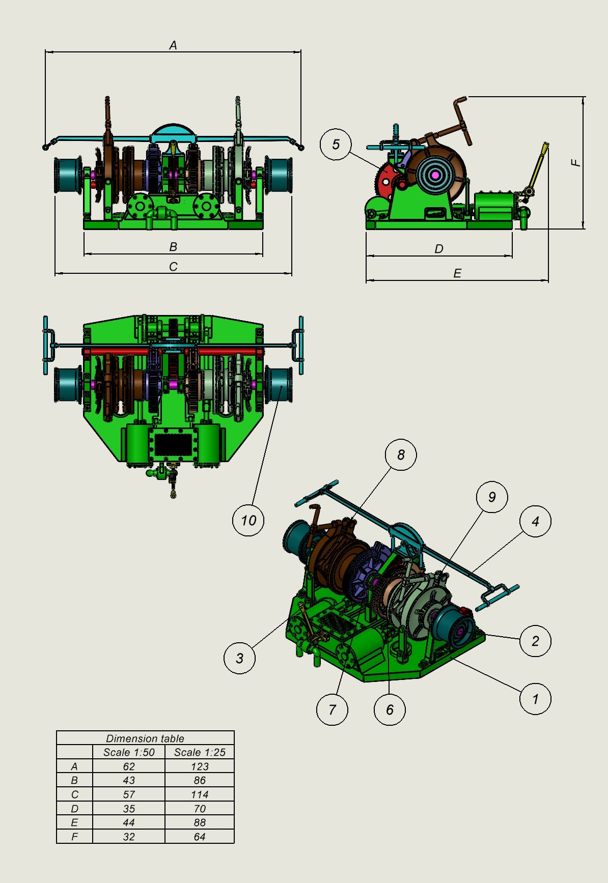 Valeureux bow windlass kit